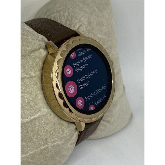 Kate Spade Gen 3 KST2003 Women\'s Brown Leather Digital Dial Smart Watch CO476